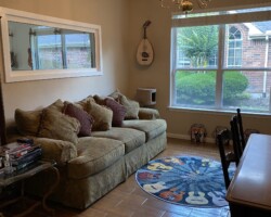 Waiting room at Jim Maguire Music. Music Teacher Katy